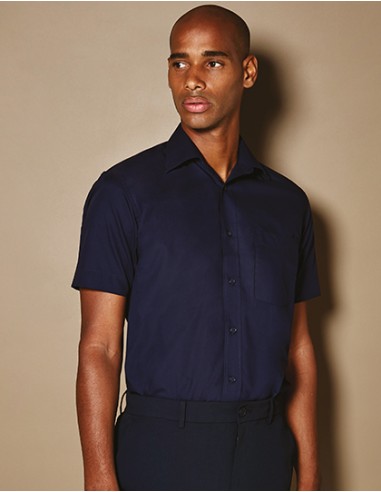 K-KK102-Mens Classic Fit Business Shirt Short Sleeve